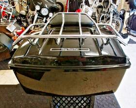 53210-03-bdr Oem Harley Davidson Factory Vivid Black Tour Pack 53210-03bdr With Q.d. Rack And Mounting