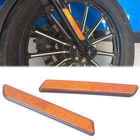 Oginodaisukeus 420019149581 Front Fork Leg Reflectors For Harley Touring Lower Legs Sliders Dyna Glide Pair