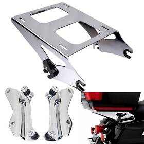 Acchloooo8008-ch Oumurs 019-ch Two Up Mounting Rack 4 Point Docking Kit Fit For Harley Tour Pak Touring 2014-24