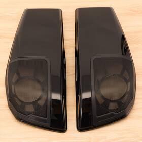 Drsb442hl029o1zb Oumurs Black 6x9 Inch Saddlebag Speaker Lids For Harley Touring Street Road Glide 2023-2025