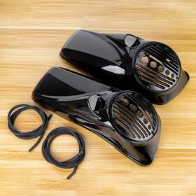 Mppb442hl029ooooo1zb Oumurs Abs 8 Inch Speaker Lids With Tweeter Port For Harley Road King Electra Glide 2014-2023