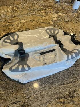 Aqua-50 Oxford Aqua 50 Waterproof Motorcycle Rollie Litre Roll Bag White Black Aqua-50 Oxford Aqua 50 Waterproof Motorcycle Rollie Litre Roll Bag White Black