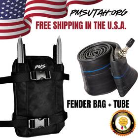 11003 Pmsutah Motorcycle Fender Pack Bag With Inner Tube Tire Trail Repair Bars Spoon 110/100x18
