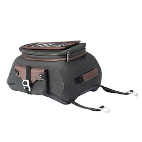 2883517-fba Polaris All-weather Vinyl Tank Bag With Protective Phone Pocket Gray/brown