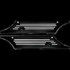 3501-0705 Pro- Po104720b Perf.mfg. Saddlebag Black Covers Ball-milled Latch