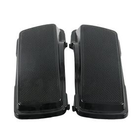 Wb-hl1584-006 Protek #pay-49 Vivid Black Triple 6.5 Inch Saddlebag Speaker Lids For Harley Touring 1993-2013 94