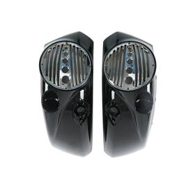 Wb-hl1584-014 Protek #pay-49 8 Inch Bagger Speaker Lid With Silver Grill For Victory Cross Country Hard Saddlebags Wb-hl1584-014 Protek #pay-49 8 Inch Bagger Speaker Lid With Silver Grill For Victory Cross Country Hard Saddlebags