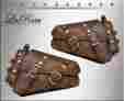 Prsbr06bh Prsbl06bh Sportster Harley Davidson Harley-davidson 2004 Up Larosa Rustic Brown Leather Hd Left Right Saddlebags Bottles