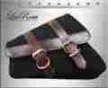 Prsblc03brown Sportster Harley Davidson Harley-davidson La Rosa Black Canvas Brown Leather Strap 48 72 Left Saddlebag