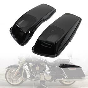 Wb-hl1584-009 Qing #hunqt Black 6x9 Inch Speaker Lids Cvo Style For Harley Touring Saddlebags 2014-2023
