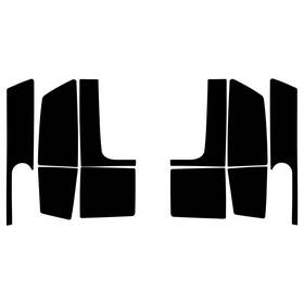 Bmw11-rbsb-b Real Time Industries Reflective Decals For Bmw 1100/1150 Rt/rs Rear And Side Bag Black
