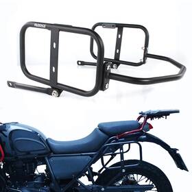 Xushwshb18-lg-pp Rearace 1 Pc Steel Saddlebag Support Carrier Racks Fit For Himalayan 2018-2023 Black