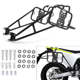 Xushwshb55-pp Rearace Steel Pannier Saddlebag Carrier Racks Bracket Fit For Husqvarna 701 Enduro 16-24