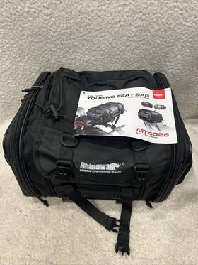 19-26l Rhinowalk Mt4026 Black Expandable Motorcycle Touring Bag - Brand New
