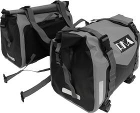 71-9147 Rka R-03-03 Rugged Motorcycle Saddlebags 60l Black/gray Pair