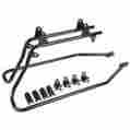 Rmi-002906100-b Thealphamoto New Harley Black Heavy Duty Saddlebag Saddle Conversion Brackets Fit Softail