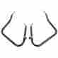 Rmi-002906215-b Thealphamoto Alpha Touring 2014-2016 Black Saddlebag Bar Guards Bracket Kit