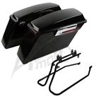 Rmi-xx111515-cl-002906100-c Alphamoto Vivid Black Extended Stretched Harley Touring Conversion Bracket