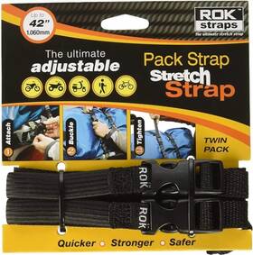 10314 Rok Straps 728505768941 Adjustable Pack Stretch For Motorcycle/atv Black 42 Inch