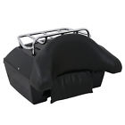 S01-g1-1005 Black Universal Motorcycle Trunk Tail Box Tour Luggage 757510709939