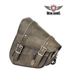 Sab4095-brn12 Dream Apparel Genuine Distressed Brown Leather Left Side Solo Swing