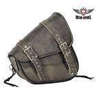 Sab4095-right-brn12 Dream Apparel Genuine Distressed Brown Leather Right Side Swing Arm