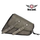Sab4096-brn12 Dream Apparel Genuine Distressed Brown Leather Swing Arm Bag Left