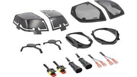 Bc-hdc69-2 Saddle Tramp Hard Saddlebag Lid Speaker Cutout Kit 9 Inch X 6 Black #bc-hdc69-2