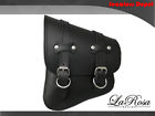 Ksbbl03 Saddlebag Left Softail Harley 1985-2014 Clasick Black Larosa Chopper Leather