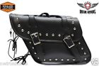 Sd4056-pv-stud Saddlebag " Motorcycle Zip Bags Set "studded