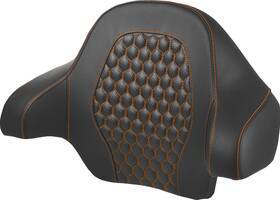 814-07-15103 Saddlemen Orange Honeycomb King Tour Pack Backrest Pad 2014-2025 Harley Touring