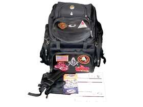 Ex000298a Saddlemen Motorcycle Sissy Bar Tactical Bag Luggage Rain Cover Mason
