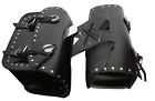 Saddlebags08 Sb-08 Unbranded Black Universal American Classic Motorcycle Genuine Leather