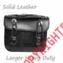 Sd4007 Dl Motorcycle Solid Leather Heavy Duty Saddlebags For Harley Dyna Softail More