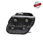 Sd4036-pv Dream Apparel Quick Release Pvc Motorcycle Saddlebag With Studs Lock