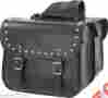 Sd4075-pv Dealer Leather Motorcycle Saddlebag Set With Zip Off Bags Q-release Straps New