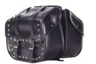 Sd4080-pv Dream Apparel Pvc Motorcycle Saddlebag With Studs