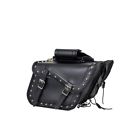 Sd5065-chr-pv Dream Apparel Pvc Motorcycle Saddlebag With Chrome Plate At Bottom