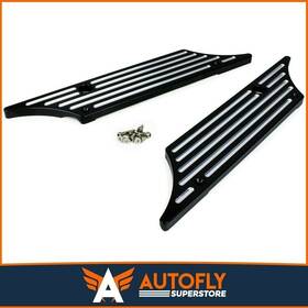 73299 Sdt Street Dirt Track Black Saddle Bag Latch Covers For 1993-2013 Harley Davidson Glide