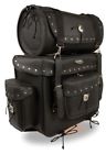 Sh538-blk-pcs Milwaukee Leather Large Piece Pvc Studded Touring Sissy 226001072666