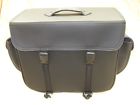 Sh583-blk Milwaukee Leather Large Pvc Sissy Bar Bag Carry Handle
