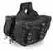 Sh664-01 Milwaukee Performance Large Braided Studded Zip-off Throw Over Saddle Bags For Harley Honda Bikes 916640110132