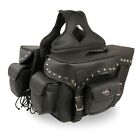 Sh666.01zb Milwaukee Leather Double Front Pocket Studded Throw Over Saddle Bag