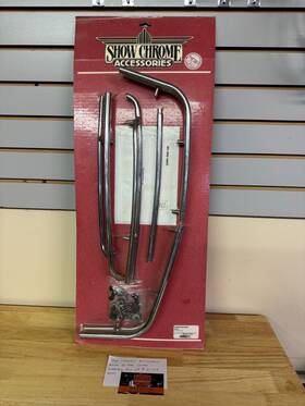 52-616 Show Chrome Accessories Honda Gl1800 Saddlebag Rail Set Part # New