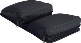 H44-4blue Show Chrome Dashboard Pouches Black/blue Stitching #h44-4blue Polaris