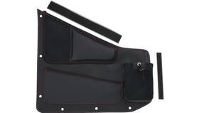 H44-7dred Show Chrome Driver Console Organizer Black/red Stitching #h44-7dred Polaris