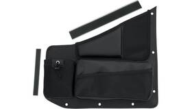 H44-7pbk Show Chrome Passenger Console Organizer Black/black Stitching #h44-7pbk Polaris