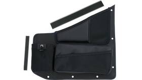 H44-7pblu Show Chrome Passenger Console Organizer Black/blue Stitching #h44-7pblu Polaris