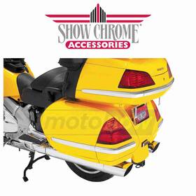 Tv8n Show Chrome Mn/tv8n 4 Piece Saddlebag Molding Insert For 2006-2010 Honda Gl1800hp Lu