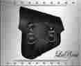 Slba-hsbbl03 Softail La Rosa Harley-davidson Black Leather Clasick Harley Chopper Bobber Left Solo Saddle Bag
